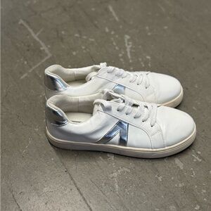 MIA White and Silver Women's Sneakers